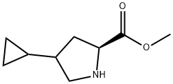 L-Proline, 4-cyclopropyl-, methyl ester Structural
