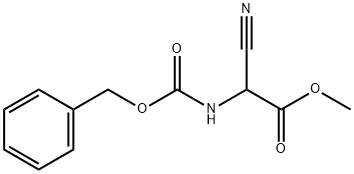 Glycine, 2-cyano-N-[(phenylmethoxy)carbonyl]-, methyl ester Structural