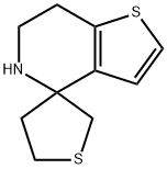 Spiro[thieno[3,2-c]pyridine-4(5H),3'(2'H)-thiophene], 4',5',6,7-tetrahydro- Structural