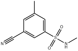 Benzenesulfonamide, 3-cyano-N,5-dimethyl- Structural