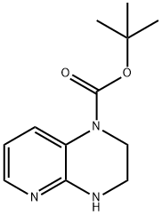 Pyrido[2,3-b]pyrazine-1(2H)-carboxylic acid, 3,4-dihydro-, 1,1-dimethylethyl ester Structural