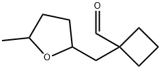 Cyclobutanecarboxaldehyde, 1-[(tetrahydro-5-methyl-2-furanyl)methyl]- Structural