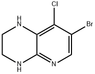 Pyrido[2,3-b]pyrazine, 7-bromo-8-chloro-1,2,3,4-tetrahydro- Structural