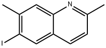 Quinoline, 6-iodo-2,7-dimethyl- Structural