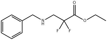 Propanoic acid, 2,2-difluoro-3-[(phenylmethyl)amino]-, ethyl ester Structural