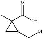 Cyclopropanecarboxylic acid, 2-(hydroxymethyl)-1-methyl- Structural
