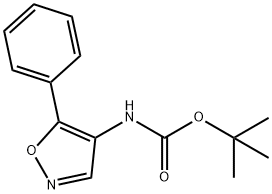 tert-butyl N-(5-phenyl-1,2-oxazol-4-yl)carbamate Structural