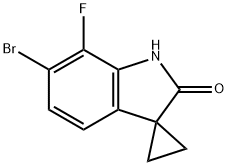 Spiro[cyclopropane-1,3'-[3H]indol]-2'(1'H)-one, 6'-bromo-7'-fluoro- Structural