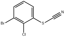 Thiocyanic acid, 3-bromo-2-chlorophenyl ester Structural