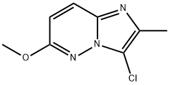 Imidazo[1,2-b]pyridazine, 3-chloro-6-methoxy-2-methyl- Structural