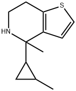 Thieno[3,2-c]pyridine, 4,5,6,7-tetrahydro-4-methyl-4-(2-methylcyclopropyl)- Structural