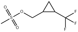 Cyclopropanemethanol, 2-(trifluoromethyl)-, 1-methanesulfonate Structural