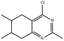 Quinazoline, 4-chloro-5,6,7,8-tetrahydro-2,6,7-trimethyl- Structural
