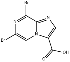 Imidazo[1,2-a]pyrazine-3-carboxylic acid, 6,8-dibromo- Structural