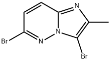 Imidazo[1,2-b]pyridazine, 3,6-dibromo-2-methyl- Structural