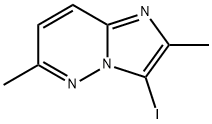 Imidazo[1,2-b]pyridazine, 3-iodo-2,6-dimethyl- Structural