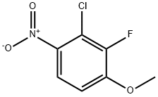 Benzene, 2-chloro-3-fluoro-4-methoxy-1-nitro- Structural