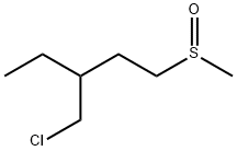 Pentane, 3-(chloromethyl)-1-(methylsulfinyl)- Structural