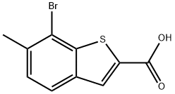 Benzo[b]thiophene-2-carboxylic acid, 7-bromo-6-methyl- Structural
