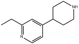Pyridine, 2-ethyl-4-(4-piperidinyl)- Structural