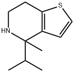 Thieno[3,2-c]pyridine, 4,5,6,7-tetrahydro-4-methyl-4-(1-methylethyl)- Structural
