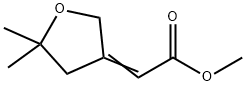 Acetic acid, 2-(dihydro-5,5-dimethyl-3(2H)-furanylidene)-, methyl ester Structural
