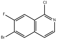Isoquinoline, 6-bromo-1-chloro-7-fluoro- Structural