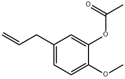 Phenol, 2-methoxy-5-(2-propen-1-yl)-, 1-acetate Structural