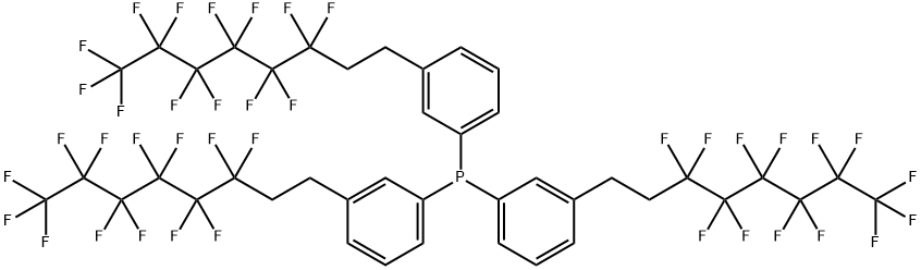 tris[3-(3,3,4,4,5,5,6,6,7,7,8,8,8-tridecafluorooctyl)phenyl]phosphane Structural