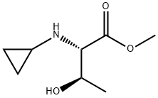 L-Threonine, N-cyclopropyl-, methyl ester Structural