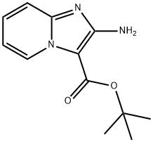 Imidazo[1,2-a]pyridine-3-carboxylic acid, 2-amino-, 1,1-dimethylethyl ester Structural