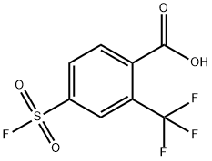 Benzoic acid, 4-(fluorosulfonyl)-2-(trifluoromethyl)- Structural