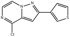 Pyrazolo[1,5-a]pyrazine, 4-chloro-2-(3-thienyl)- Structural
