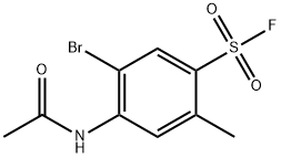 Benzenesulfonyl fluoride, 4-(acetylamino)-5-bromo-2-methyl- Structural
