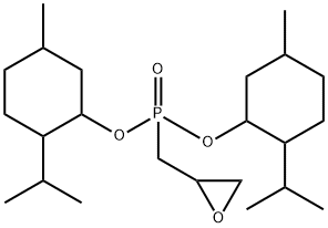 Phosphonic acid, P-(2-oxiranylmethyl)-, bis[5-methyl-2-(1-methylethyl)cyclohexyl] ester Structural