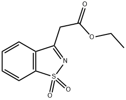 ethyl 2-(1,1-dioxo-1lambda6,2-benzothiazol-3-yl)acetate Structural
