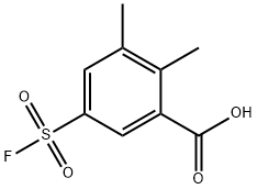 Benzoic acid, 5-(fluorosulfonyl)-2,3-dimethyl- Structural