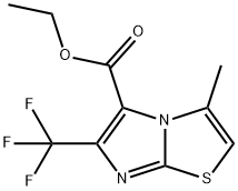 Imidazo[2,1-b]thiazole-5-carboxylic acid, 3-methyl-6-(trifluoromethyl)-, ethyl ester Structural
