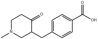 Benzoic acid, 4-[(1-methyl-4-oxo-3-piperidinyl)methyl]- Structural