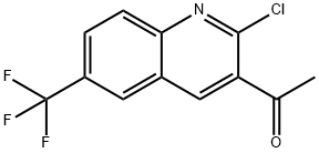 Ethanone, 1-[2-chloro-6-(trifluoromethyl)-3-quinolinyl]- Structural
