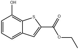 Benzo[b]thiophene-2-carboxylic acid, 7-hydroxy-, ethyl ester Structural