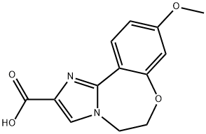 Imidazo[1,2-d][1,4]benzoxazepine-2-carboxylic acid, 5,6-dihydro-9-methoxy- Structural