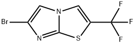 Imidazo[2,1-b]thiazole, 6-bromo-2-(trifluoromethyl)- Structural