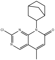 Pyrido[2,3-d]pyrimidin-7(8H)-one, 8-bicyclo[2.2.1]hept-2-yl-2-chloro-5-methyl- Structural
