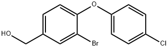 Benzenemethanol, 3-bromo-4-(4-chlorophenoxy)- Structural