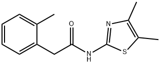 Benzeneacetamide, N-(4,5-dimethyl-2-thiazolyl)-2-methyl- Structural