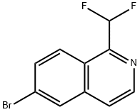 Isoquinoline, 6-bromo-1-(difluoromethyl)- Structural