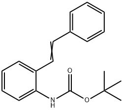 tert-butyl (E)-(2-styrylphenyl)carbamate Structural