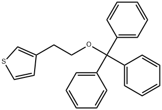 Thiophene, 3-[2-(triphenylmethoxy)ethyl]- Structural
