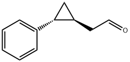 rac-2-[(1R,2S)-2-phenylcyclopropyl]acetaldehyde, trans Structural